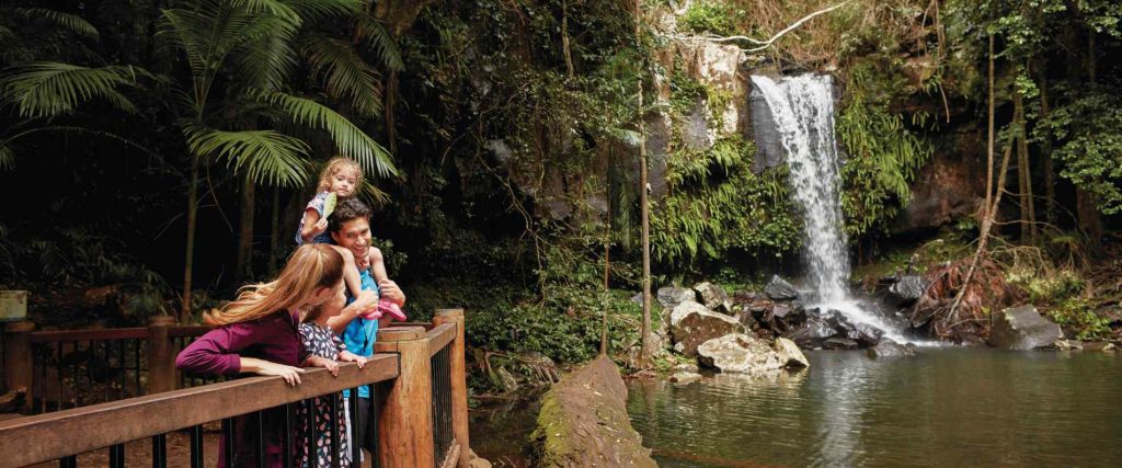 Family at Curtis falls