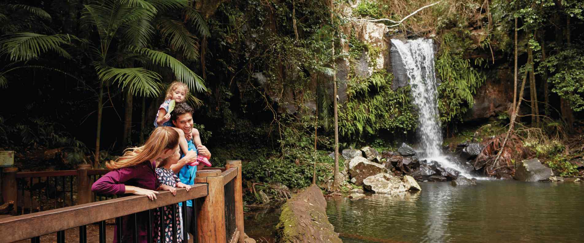 Family at Curtis falls